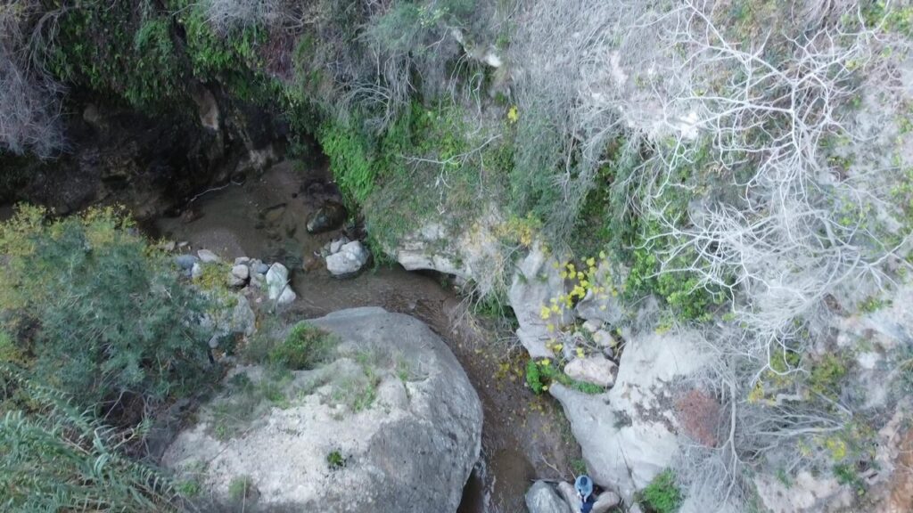 El río Andarax en el paraje de Los Canjorros, dentro del Monumento Natural Canales de Padules